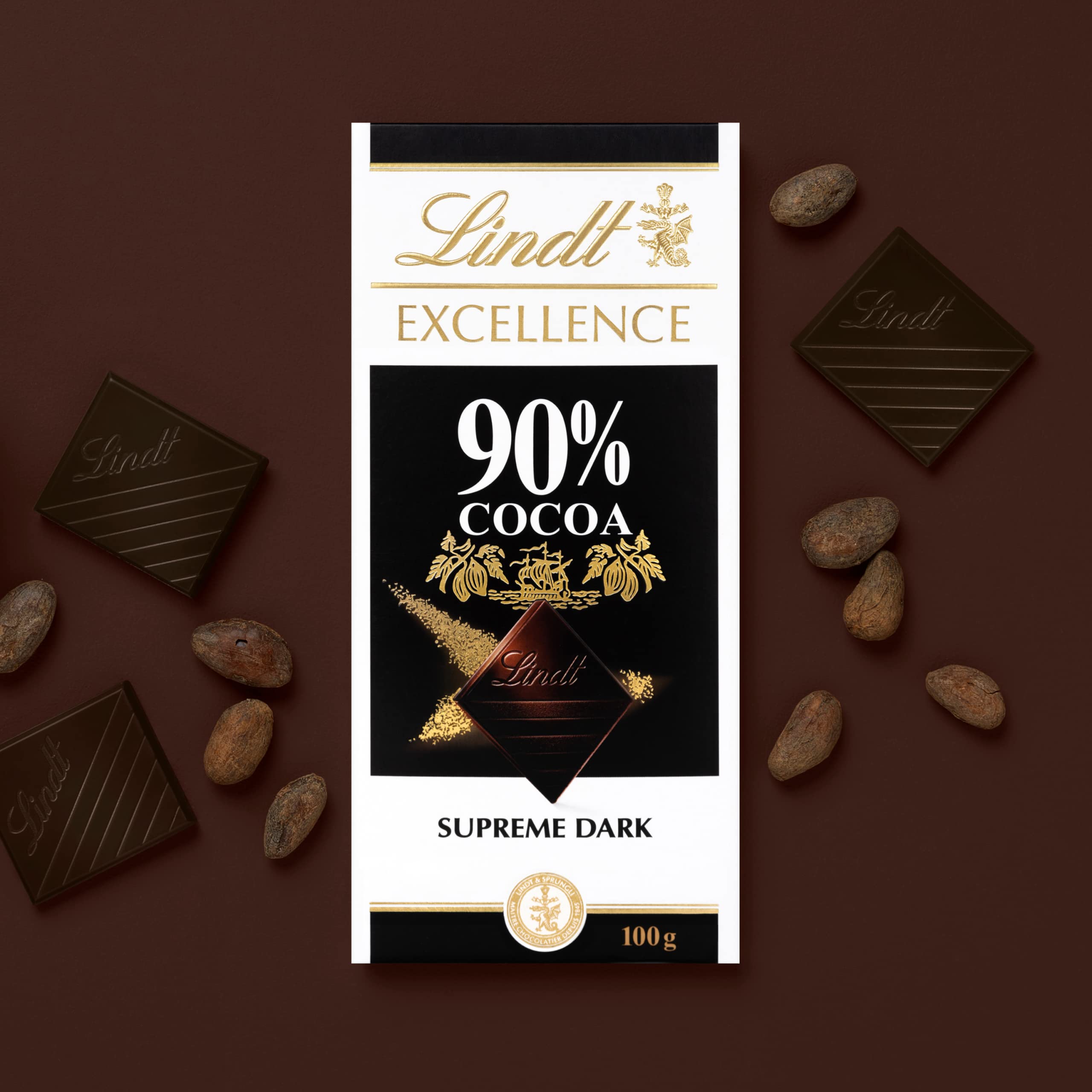 Buy LINDT EXCELLENCE 90% Cocoa Extra Fine Dark… | Global